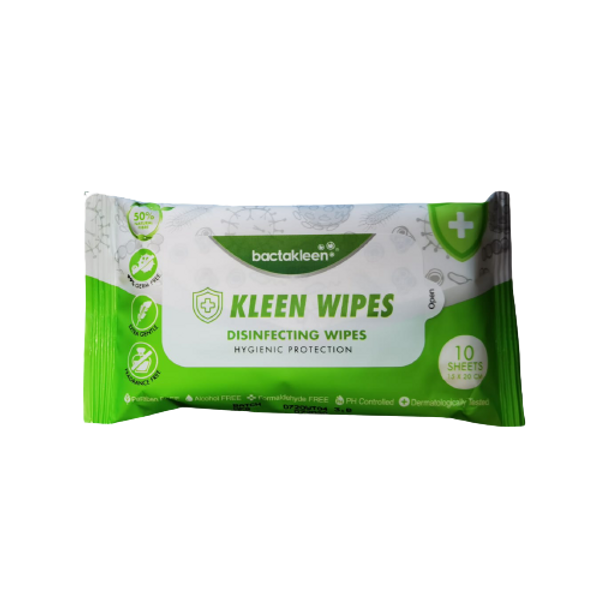 KLEEN WIPES 環保消毒濕紙巾 [10 片裝]